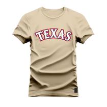 Camiseta Algodão 30.1 Premium Estampada Texas