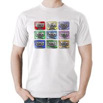Camiseta Algodão 80's Cassette Tapes - Foca na Moda