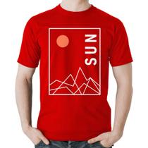 Camiseta Algodão Abstract Sun - Foca na Moda