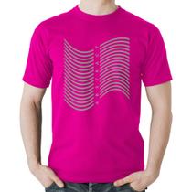 Camiseta Algodão Abstract Waves - Foca na Moda