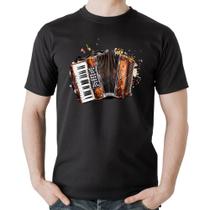 Camiseta Algodão Acordeon Sanfona - Foca na Moda