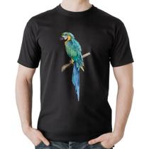 Camiseta Algodão Arara Azul - Foca na Moda