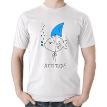 Camiseta Algodão Atitude Peixe Tubarão - Foca na Moda