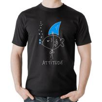 Camiseta Algodão Atitude Peixe Tubarão - Foca na Moda