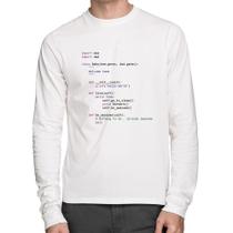 Camiseta Algodão Baby Python Code Manga Longa - Foca na Moda