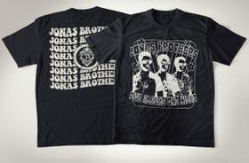 Camiseta Algodão Banda Jonas Brothers Five albums One Night