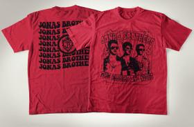 Camiseta Algodão Banda Jonas Brothers Five albums One Night