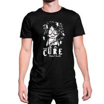 Camiseta Algodão Banda The Cure Indie Manga Curta