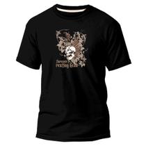 Camiseta Algodão Básica Premium Estampa Digital Corvo Head