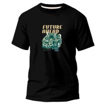 Camiseta Algodão Básica Premium Estampa Digital Futuro Frent