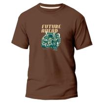 Camiseta Algodão Básica Premium Estampa Digital Futuro Frent