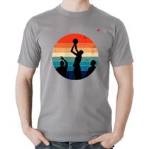 Camiseta Algodão Basquete Vintage Sunset - Foca na Moda