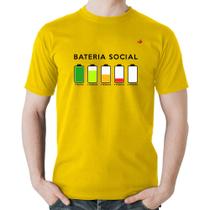 Camiseta Algodão Bateria Social - Foca na Moda
