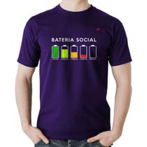 Camiseta Algodão Bateria Social - Foca na Moda