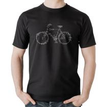 Camiseta Algodão Bicicletas e Símbolos - Foca na Moda
