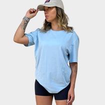 Camiseta Algodão Blusão Grande Lisa Básica Despojada Oversized Estilo Blogueirinha Camisa