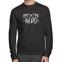 Camiseta Algodão Book Nerd Manga Longa - Foca na Moda