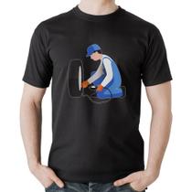 Camiseta Algodão Borracharia - Foca na Moda
