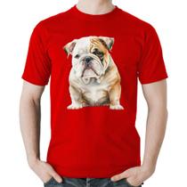Camiseta Algodão Bulldog-Inglês - Foca na Moda