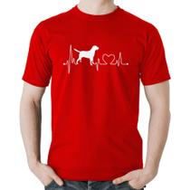 Camiseta Algodão Cachorro Batimentos Cardíacos - Foca na Moda