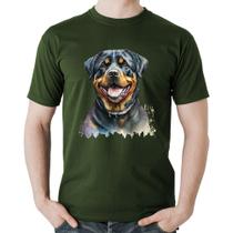 Camiseta Algodão Cachorro Rottweiler - Foca na Moda