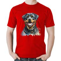 Camiseta Algodão Cachorro Rottweiler - Foca na Moda