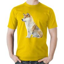 Camiseta Algodão Cachorro Shiba Inu - Foca na Moda