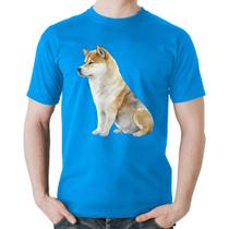 Camiseta Algodão Cachorro Shiba Inu - Foca na Moda