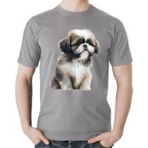 Camiseta Algodão Cachorro Shih Tzu Filhote - Foca na Moda