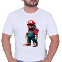 Camiseta Algodão Camisa Unissex Super Mario Bross Filme Jogo