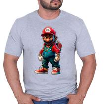 Camiseta Algodão Camisa Unissex Super Mario Bross Filme Jogo