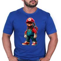 Camiseta Algodão Camisa Unissex Super Mario Bross Filme Jogo