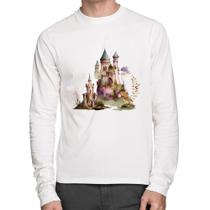 Camiseta Algodão Castelo de Fadas Manga Longa - Foca na Moda Camiseta Algodão Castelo de Fadas Manga Longa - Foca na Moda