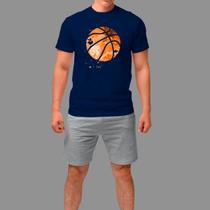 Camiseta Algodão Casual Manga Curta