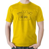 Camiseta Algodão Cat Dad - Foca na Moda