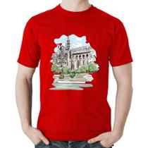 Camiseta Algodão Catedral de Notre-Dame de Paris - Foca na Moda