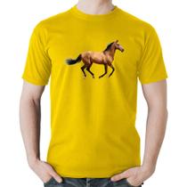 Camiseta Algodão Cavalo Correndo - Foca na Moda