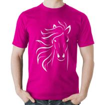 Camiseta Algodão Cavalo Traços - Foca na Moda