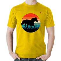 Camiseta Algodão Cavalo Vintage Sunset - Foca na Moda