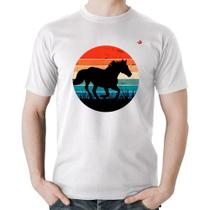 Camiseta Algodão Cavalo Vintage Sunset - Foca na Moda