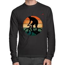 Camiseta Algodão Ciclismo Vintage Sunset Manga Longa - Foca na Moda Camiseta Algodão Ciclismo Vintage Sunset Manga Longa - Foca na Moda