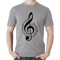 Camiseta Algodão Clave de Sol - Foca na Moda