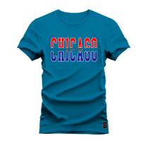 Camiseta Algodão Confortável Estampa Chicago Corte