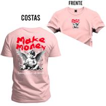 Camiseta Algodão Confortável Estampada Gola Redonda Make Monkey