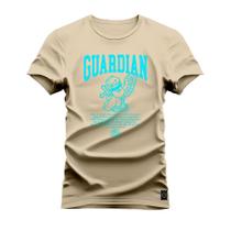 Camiseta Algodão Confortável Estampada Varias Cores Guardian