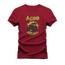 Camiseta Algodão Confortável Malha Mácia Estampada Agro Trator