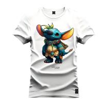 Camiseta Algodão Confortável Premium Lilo Paisagem