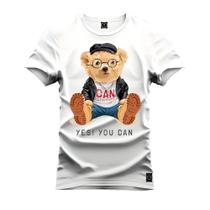 Camiseta Algodão Confortável Premium Urso Can