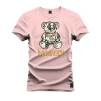 Camiseta Algodão Confortável Premium Urso Money