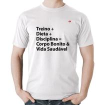 Camiseta Algodão Corpo Bonito e Vida Saudável - Foca na Moda
